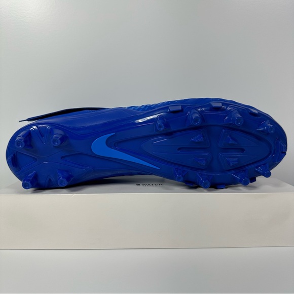 ALPHA MENACE VARSITY 2 GAME ROYAL MENS FOOTBALL CLEATS SIZE 12 BLUE WHITE NEW - Picture 4 of 10